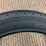 BICYCLE TIRES BLACK WALLS FIT SEARS HUFFY ROADMASTER 16 X 1.75 NEW