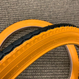 BICYCLE TIRES ORANGE WALL FIT BMX MUSCLE COLUMBIA SEARS MURRAY OTHERS 20 X 1.75"