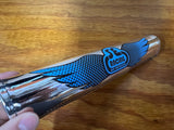 SE RACING BMX INNOVATIONS PAD SET CHROME BLUE & BLACK FITS SE BIKES & OTHERS NEW