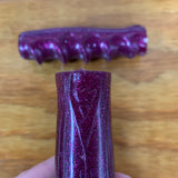 WESTERN FLYER BICYCLE GRIPS MUSCLE BIKE PURPLE GLITTER NOS RARE