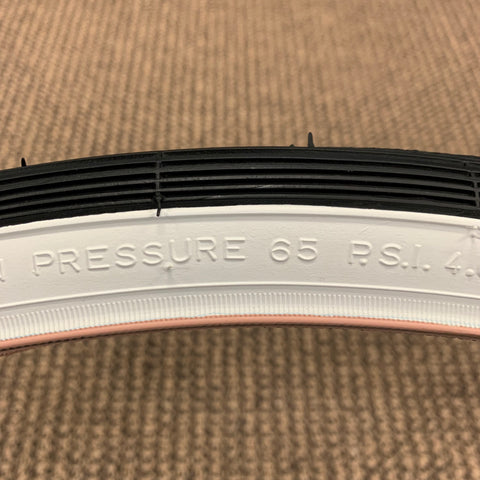 schwinn bicycle tire pressure BICYCLE TIRE FIT SCHWINN TRAVELER 26 X 1-3/8 X 1-1/4 S-6 RARE WHITE WA – Bicycle Heaven