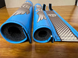 SE RACING BMX INNOVATIONS PAD SET BLUE TAN & BROWN FITS SE BIKES & OTHERS NEW