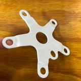OLD SCHOOL WHITE BMX CHAINRING 110 BCD SPIDER FITS SUGINO SUNTOUR GT & OTHERS