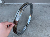 BICYCLE RIM 16X 1.75 28 HOLE SEARS SCREAMER MUSCLE BIKES STEEL CHROME NOS