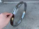 BICYCLE RIM 16X 1.75 28 HOLE SEARS SCREAMER MUSCLE BIKES STEEL CHROME NOS