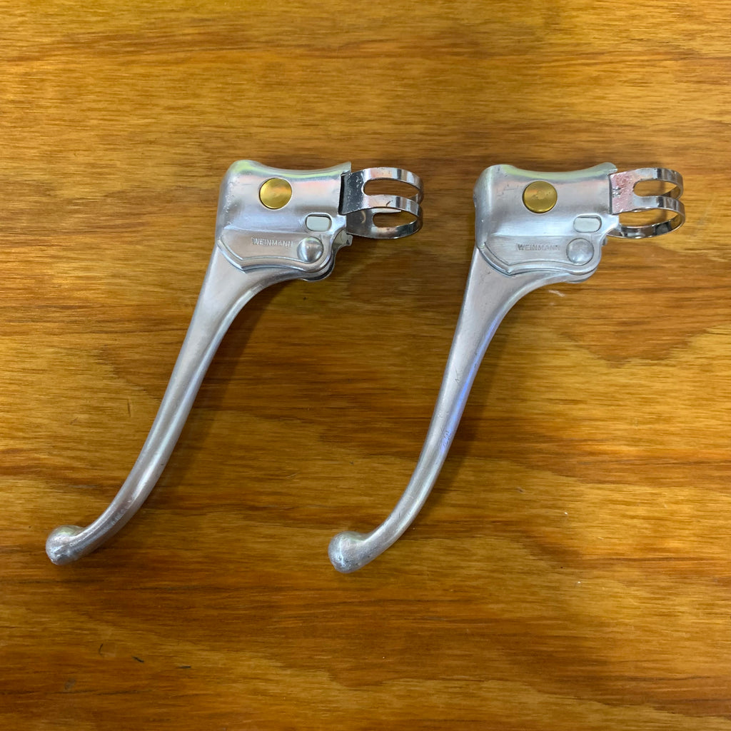 Leviers de freins Weinmann AG Eroica vintage old bike brake levers Leviers de freins Weinmann AG Eroica vintage old bike brake levers