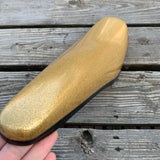 BICYCLE BANANA SEAT YELLOW GOLD METAL FLAKE FIT SEARS HUFFY AMF MUSCLE BIKES NOS