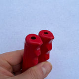 VINTAGE RED TRICYCLE GRIPS 5/8" ID. 3" LONG FITS ELGIN AMF HUFFY COLSON NOS