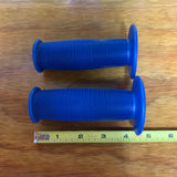 BICYCLE BMX GRIPS BLUE FITS SCHWINN HUFFY SEARS RAT ROD BIKES & OTHERS NOS