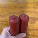 SCHWINN CHUBBY GRIPS RED GLITTER FITS SCHWINN STINGRAYS ROAD BIKES & OTHERS NOS