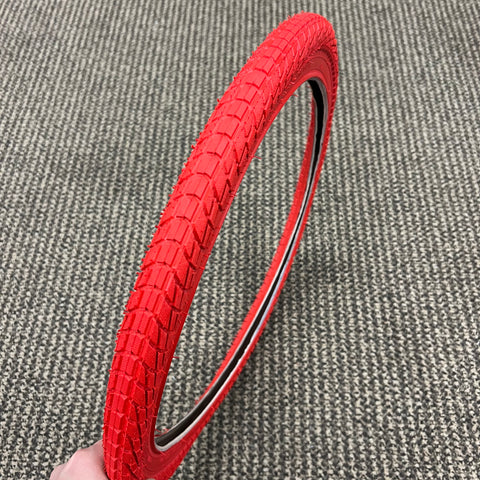 BICYCLE TIRE 20 X 1.95 RED WALL FITS OLD SCHOOL BMX GT MONGOOSE SCHWINN OTHERS