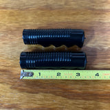 VINTAGE BLACK TRICYCLE GRIPS 3/4" ID. 3-3/8" LONG FIT ELGIN AMF HUFFY COLSON NOS