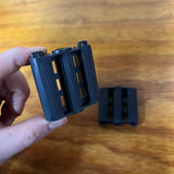 2" X 2" TRICYCLE PEDALS BLACK 3/8" ID FITS ELGIN COLSON MURRAY HUFFY VINTAGE NOS