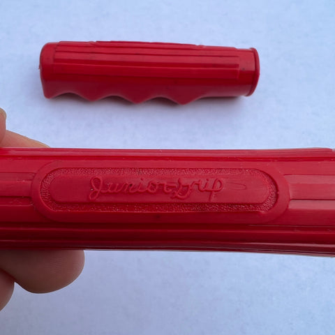 VINTAGE RED TRICYCLE GRIPS 5/8" ID. 3" LONG FITS ELGIN AMF HUFFY COLSON NOS