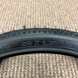 BICYCLE TIRES 20 X 1.75 BLACK WALL FITS SCHWINN HUFFY SEARS MURRAY & OTHERS NEW