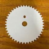 BMX SPROCKET 44 TOOTH WHITE & BLACK FOR OLD SCHOOL 89/90 GT PERFORMER NOS