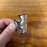 BICYCLE HEAD BADGE NAME PLATE CHOPPER EASY STICK ON