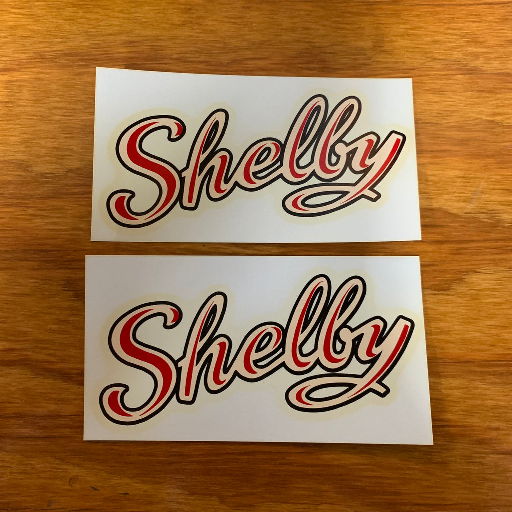 SHELBY AIRFLOW BICYCLE HORN TANK DECALS NEVER USED