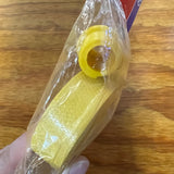BICYCLE HANDLE BAR TAPE & PLUGS SOLID YELLOW FITS SCHWINN & OTHERS VINTAGE NOS