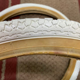 HWA FONG BMX WHITE TIRES 86 87 88 GT PRO PERFORMER HARO FREESTYLE BMX OLD SCHOOL NOS