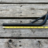 BMX BICYCLE SEAT POST 22.2 STEEL BLACK BENT STYLE FOR OLD SCHOOL BMX & OTHERS