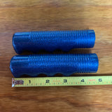HUNT WILDE BICYCLE HANDLE BAR GRIPS BLUE GLITTER FITS MUSCLE BIKES SCHWINN HUFFY