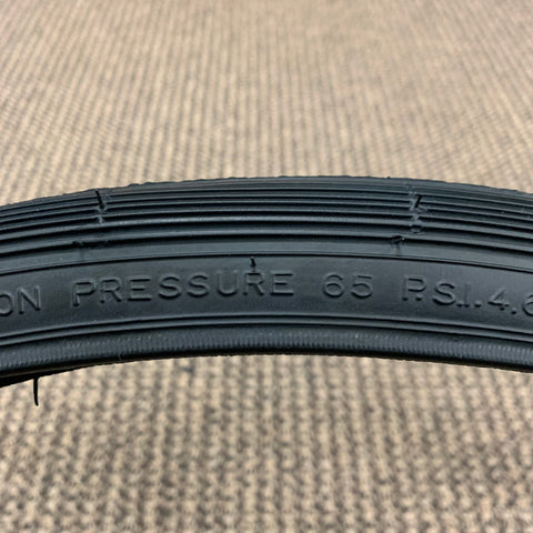 schwinn bicycle tire pressure BICYCLE TIRE BLACK WALL FITS SCHWINN 26 X 1-3/8 X 1-1/4 S-6 RARE NEVER USED
