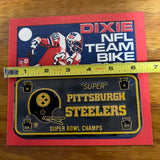 DIXIE NFL PITTSBURGH STEELERS SUPER BOWL NFL CHAMPS BICYCLE PLATE TAGS