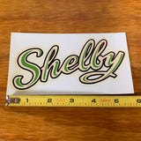 SHELBY BICYCLE AIRFLOW HORN TANK DECAL NEVER USED VINTAGE