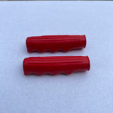 VINTAGE RED TRICYCLE GRIPS 5/8" ID. 3" LONG FITS ELGIN AMF HUFFY COLSON NOS