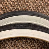 BICYCLE TIRES SLICK & FRONT WHITE WALLS FOR HUFFY SEARS MURRAY AMF MUSCLE BIKES