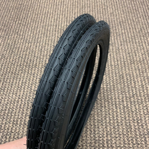 BICYCLE TIRES BLACK WALLS FIT SEARS HUFFY ROADMASTER 16 X 1.75 NEW