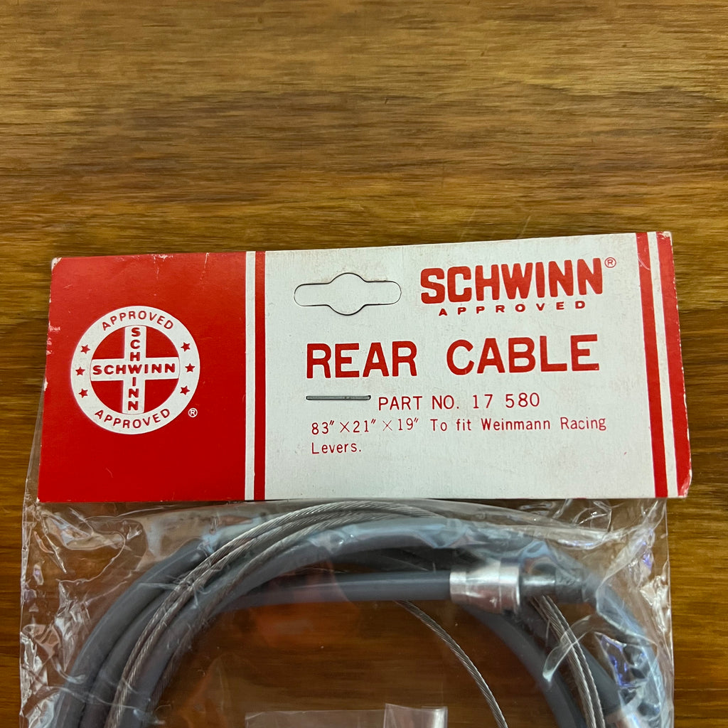 SCHWINN REAR BRAKE CABLE TO FIT WEINMANN RACING LEVERS NO 17580 VINTAGE NOS