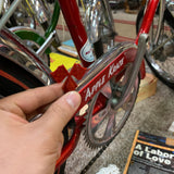 SCHWINN TIRE FLAG VALVE CAPS SOLID RED FOR APPLE KRATE AND OTHERS