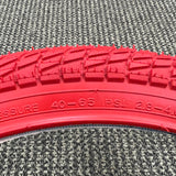 BICYCLE TIRE 20 X 1.95 RED WALL FITS OLD SCHOOL BMX GT MONGOOSE SCHWINN OTHERS
