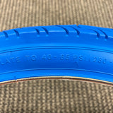 BICYCLE TIRES 26 X 2.125 BLUE  FITS SCHWINN CRUISER BALLOON TYPE & OTHERS NEW