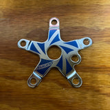 OLD SCHOOL BLUE SUGINO BMX 110 BCD SPIDER SUGINO SUNTOUR CHAINRING CHAINWHEEL