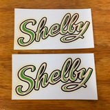 SHELBY BICYCLE AIRFLOW HORN TANK DECALS NEVER USED VINTAGE