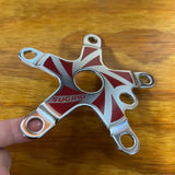 OLD SCHOOL RED SUGINO BMX 110 BCD SPIDER SUGINO SUNTOUR CHAINRING CHAINWHEEL