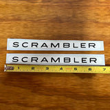 SCHWINN SCRAMBLER BICYCLE DECAL SET FITS BMX MUSCLE BIKES & OTHERS NOS