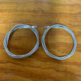 OLD SCHOOL BMX CLEAR FRONT & REAR BRAKE CABLES FITS MONGOOSE CALIFORNIAN NOS