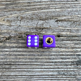 DICE PURPLE VALVE DUST CAPS FITS OLD SCHOOL FREESTYLE BMX 1986 GT WORLD TOUR PFT