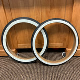 BICYCLE TIRES SLICK & FRONT WHITE WALLS FOR HUFFY SEARS MURRAY AMF MUSCLE BIKES