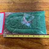 HUFFY BICYCLE SISSY BAR HEAD COVER PAD GREEN GLITTER VINTAGE NOS NEVER USED