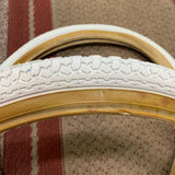 HWA FONG BMX WHITE TIRES 86 87 88 GT PRO PERFORMER HARO FREESTYLE BMX OLD SCHOOL NOS