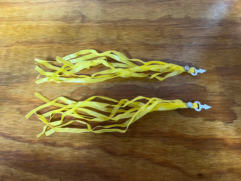 BICYCLE STREAMERS YELLOW FITS MANY BIKES SCHWINN SEARS HUFFY AND OTHERS NEW