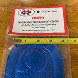 HUFFY BICYCLE SISSY BAR HEAD COVER PAD BLUE GLITTER VINTAGE NOS NEVER USED