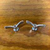 2 NOS SUGINO BICYCLE 5/16" THREAD WING AXLE NUTS FRONT WHEEL RIM HUB