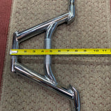 BMX BICYCLE HANDLEBAR 22.2MM FIT FREE STYLE BIKES AND OTHERS CHROME NEVER USED