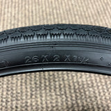 BICYCLE TIRES 26 X 2 X 1-3/4 FITS SCHWINN FLEET CORVETTE TYPHOON WIDER S-7 JUMBO